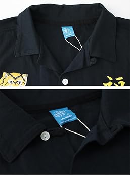 CUNE 刺繍半袖シャツ サイズ3 黒　虎 CUNE 刺繍半袖シャツ サイズ3 黒 虎 CUNE 刺繍半袖シャツ サイズ